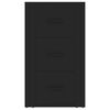 vidaXL Szafka, czarna, 40x33x70 cm, materiał drewnopochodny