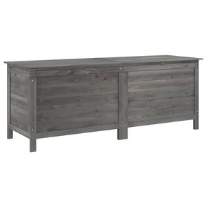 vidaXL Skrzynia ogrodowa, antracytowa, 150x50x56,5 cm, drewno jodłowe