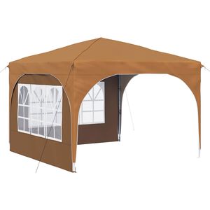 vidaXL Namiot imprezowy rozkładany 290 x 290 x 245 cm Beżowy