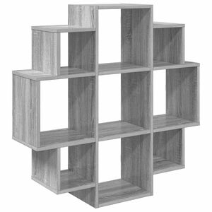 vidaXL P&oacute;łka ścienna Szary Sonoma 90 x 25 x 90 cm Drewno inżynieryjne