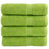 vidaXL Ręczniki premium SOLUND, 4 szt., zielone, 50x100 cm, 600 g/cm&sup2;