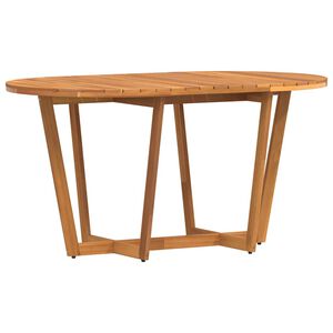 vidaXL St&oacute;ł ogrodowy owalny 150x90x75 cm lite drewno akacjowe