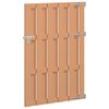 vidaXL Brama ogrodowa 100 x 150 cm WPC i aluminium brązowy