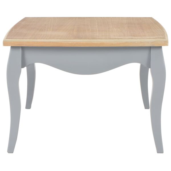 vidaXL Stolik kawowy, szaro-brązowy, 110x60x40 cm, lite drewno sosnowe