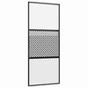 vidaXL Drzwi szklane 90 x 2 x 205 cm Aluminium Czarny