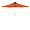 vidaXL Parasol ogrodowy na stalowym słupku, terakota, 225x225x212 cm