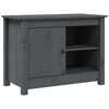 vidaXL Szafka pod telewizor, szara, 70x36,5x52 cm, lite drewno sosnowe