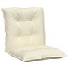 vidaXL Poduszki na krzesła ogrodowe, 2 szt., kremowa 100x50x7 cm