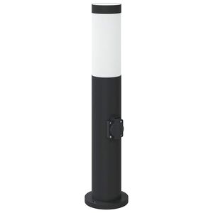 vidaXL Słupek oświetleniowy z gniazdem 50 cm, stal nierdzewna IP44