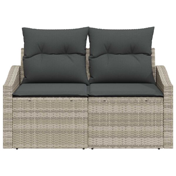 vidaXL Sofa Ogrodowa z poduszką 123 x 62 x 69 cm polirattan