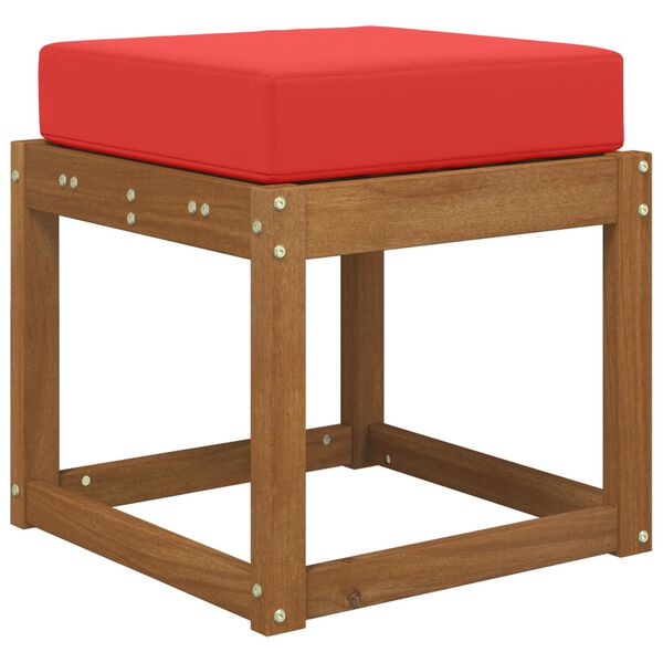 vidaXL Poduszka siedzeniowa na zewnątrz Czerwony 40 x 40 x 8 cm