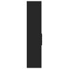 vidaXL Wysoka szafka, czarna, 45x42,5x185 cm, materiał drewnopochodny