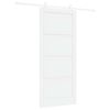 vidaXL Drzwi przesuwne 93 x 211 cm Drewno inżynieryjne Biały