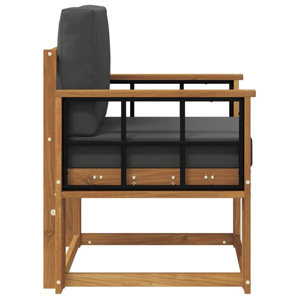 vidaXL Sofa na zewnątrz Lite drewno akacjowe i poliester Naturalny