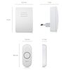 Byron Bezprzewodowy dzwonek do drzwi, biały