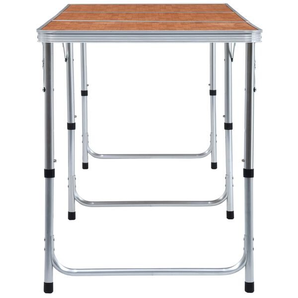 vidaXL Składany stolik turystyczny, aluminiowy, 180 x 60 cm