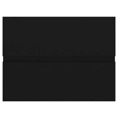 vidaXL Szafka pod umywalkę, czarna, 60x38,5x45 cm, płyta wiórowa