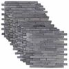 vidaXL Płytki Mozaikowe Szary 30 x 30 cm Marmur