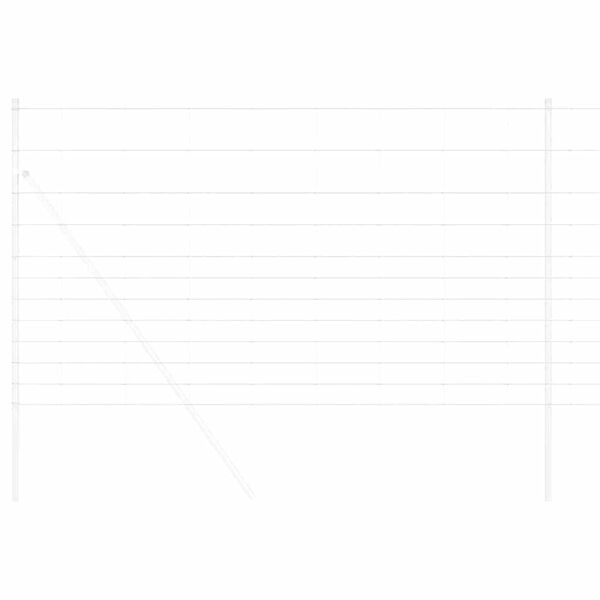 vidaXL Ogrodzenie pastwiskowe Srebrny 25 x 1.4 m Stal galwanizowana