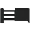 vidaXL Szafka pod TV, czarna, 80x35x40 cm, materiał drewnopochodny