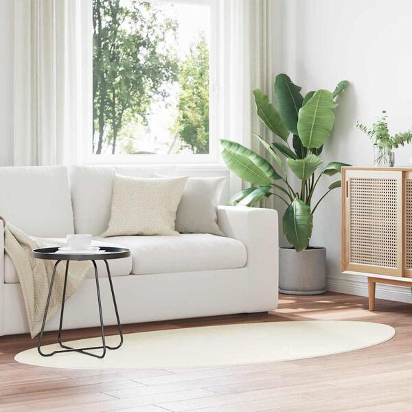 vidaXL Dywany pokojowe HUARTE Kremowy 80 x 150 cm Poliester