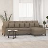 vidaXL 3-osobowa sofa z podn&oacute;żkiem, kolor taupe, 210 cm, tkaniną