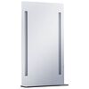 vidaXL Ścienne lustro łazienkowe z LED, z p&oacute;łką, 60 x 100 cm