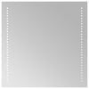 vidaXL Lustro łazienkowe LED przezroczysty 50 x 50 cm szkło hartowane