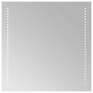 vidaXL Lustro łazienkowe LED przezroczysty 50 x 50 cm szkło hartowane