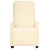 vidaXL Fotel masujący, kremowy, obity sztuczną sk&oacute;rą