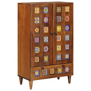 vidaXL Highboard orzech włoski 60 x 33,5 x 100 cm Drewno z mango