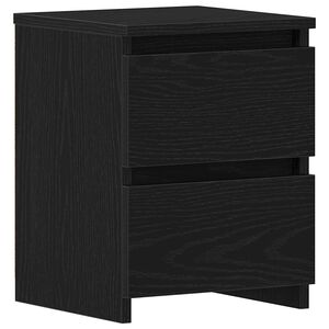 vidaXL Szafka Nocna Czarny Dąb 30 x 30 x 40 cm Materiał drewnopochodny