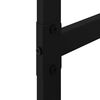 vidaXL Stojak na drewno opałowe, czarny, 100x30x209 cm, stalowy