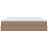 vidaXL Ł&oacute;żko z miejscem na przechowywanie i materacem Cappuccino