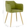 vidaXL Krzesła stołowe, 2 szt., jasnozielone, aksamitne