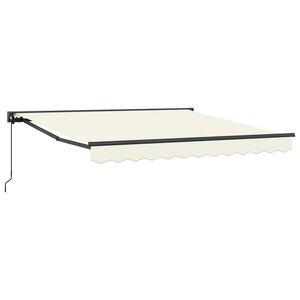 vidaXL Rama markizy kremowy 300 x 250 cm Poliester z powłoką PU