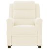 vidaXL Fotel masujący, kremowy, obity sztuczną skórą