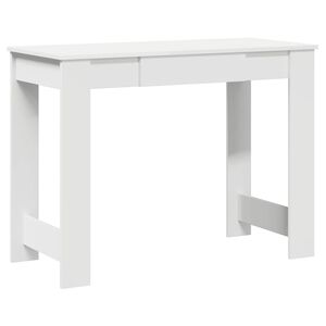 vidaXL Biurko, białe, 100x45x75 cm, materiał drewnopochodny