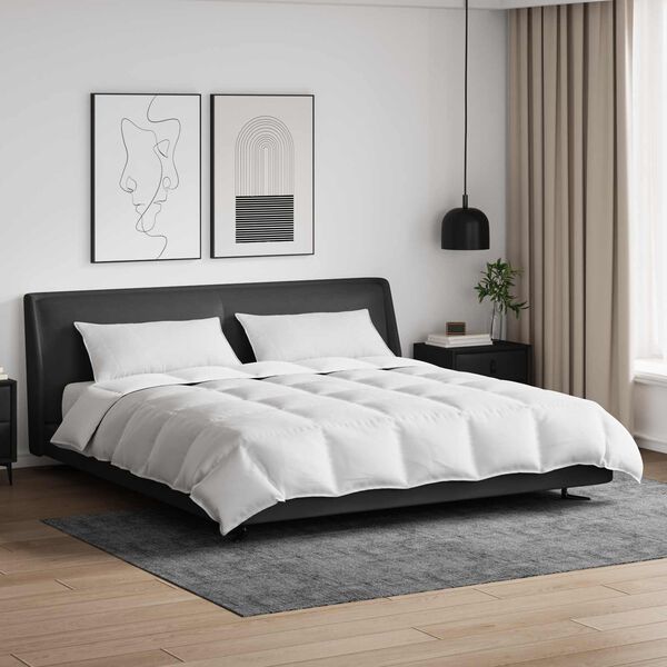 vidaXL Zestaw kołder z poduszką 3 pcs Biały Pi&oacute;ra down