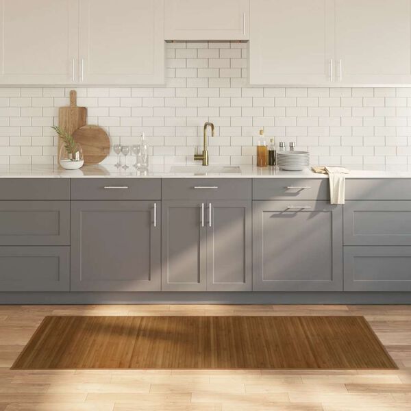 vidaXL Dywan prostokątny, brązowy, 80x200 cm, bambusowy