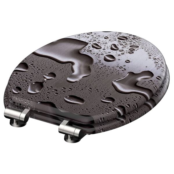 SCH&Uuml;TTE Deska sedesowa wolnoopadająca GREY STEEL