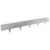 vidaXL Krawężnik do trawnika 10 pcs 100 x 15 cm Stal srebrny