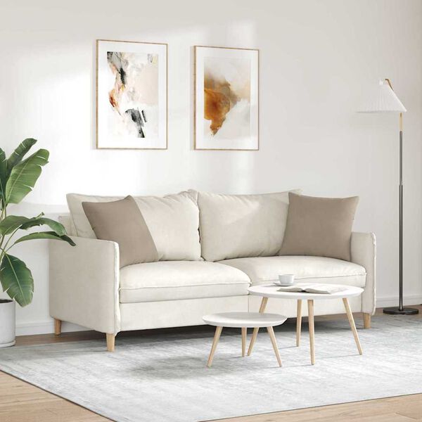 vidaXL Poduszki na sofę 2 pcs Ciemnoszary 45 x 45 cm tkanina