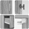 vidaXL Zestaw mebli łazienkowych z szufladą z p&oacute;łką TULUM Szary Sonoma