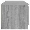 vidaXL Szafka pod TV, z LED, szary dąb sonoma, 140x40x36 cm