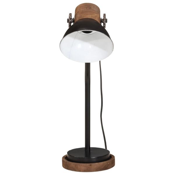 vidaXL Lampa stołowa, 25 W, czarna, 18x18x60 cm, E27