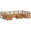 vidaXL Zestawy sof 10 pcs Naturalny Lite Drewno Akacji