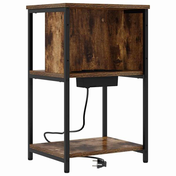 vidaXL Szafka Nocna Dąb wędzony 38 x 31 x 61 cm