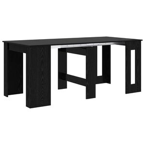 vidaXL St&oacute;ł jadalniany 180 x 85 x 75 cm Drewno inżynieryjne Czarny dąb