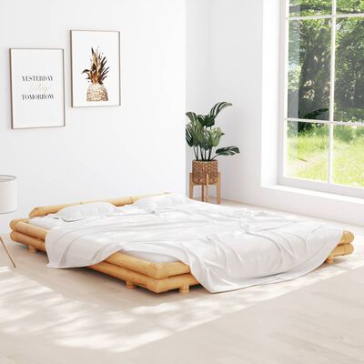 vidaXL Rama łóżka, bambusowa, 180 x 200 cm